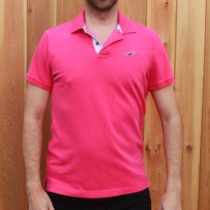 Pink Hollister Polo T-Shirt Size Large